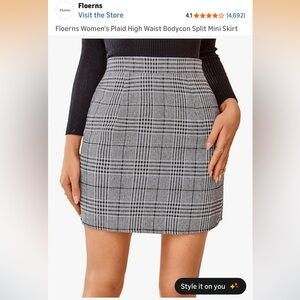 Floerns Women's Classic Plaid Mini Skirt